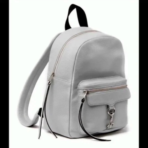 NEW! Rebecca Minkoff Mab Leather Backpack Tote Bag, Ice Blue NWOT Retail: $298 main image 10